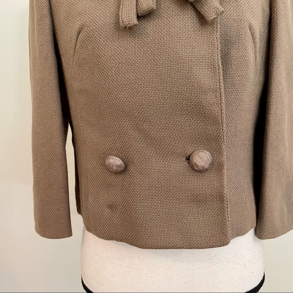 Vintage 60s Wool Woven Jacket - Picture 4 of 7